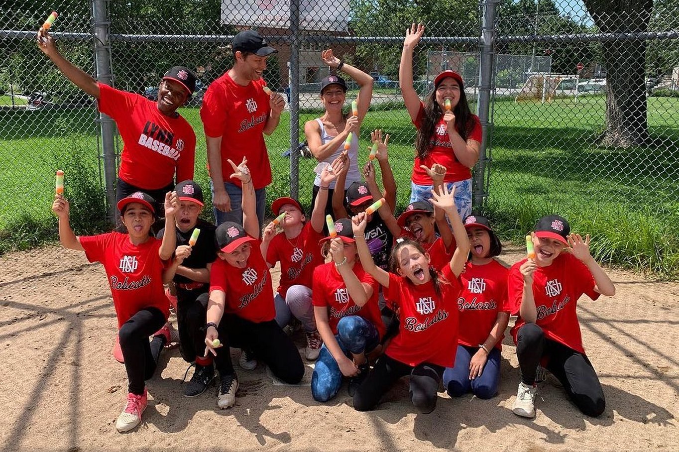 NDG Bobcats team photo after a game