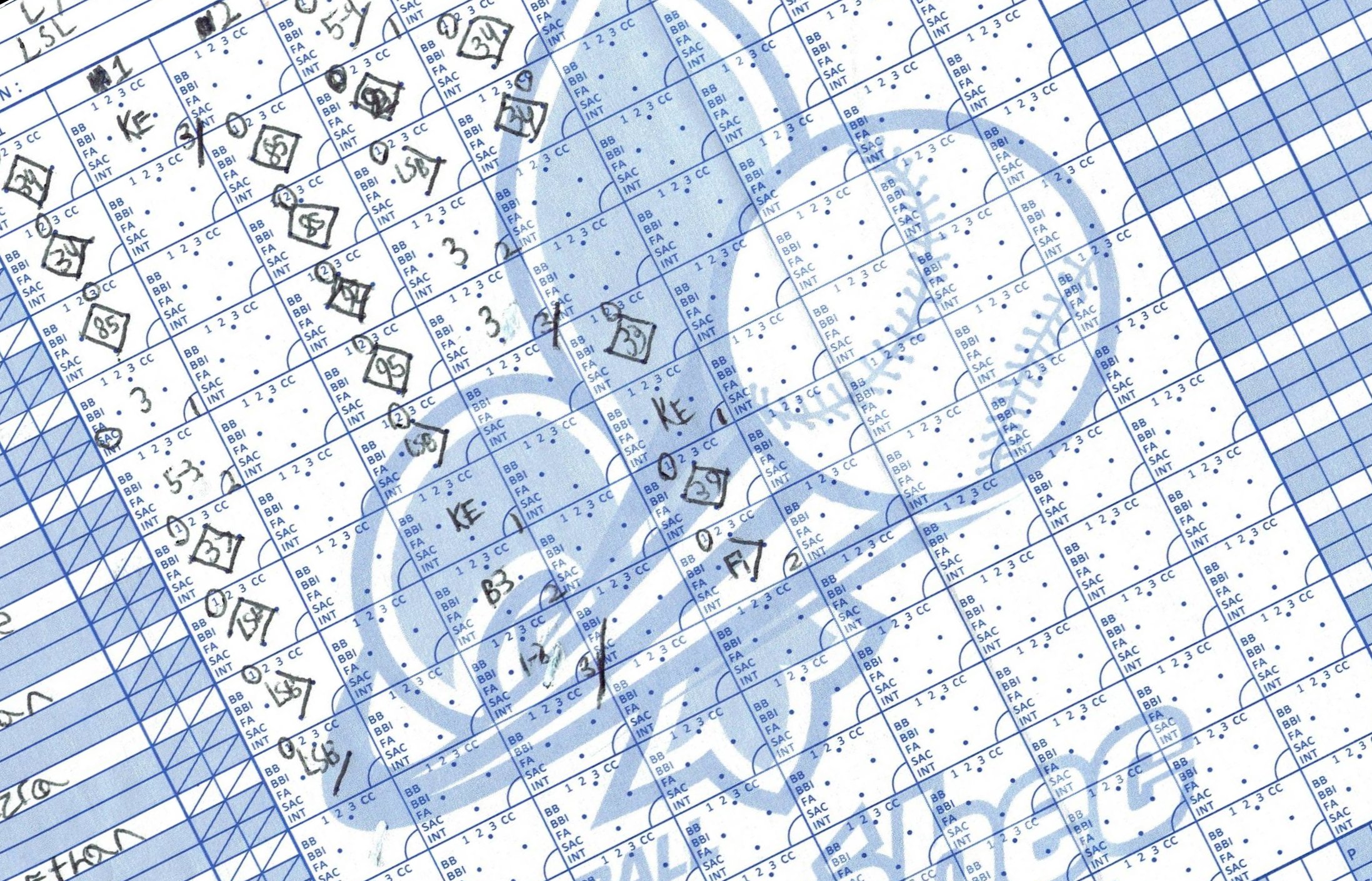 Baseball Quebec scoresheet